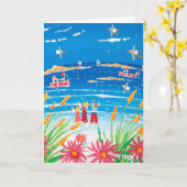 Art Card: Schildendagen. Scilly-eilanden Kaart (Gele Bloem)