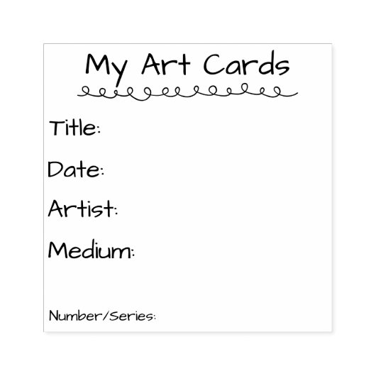 Art Card Stamp Rubberstempel (Afrduk)