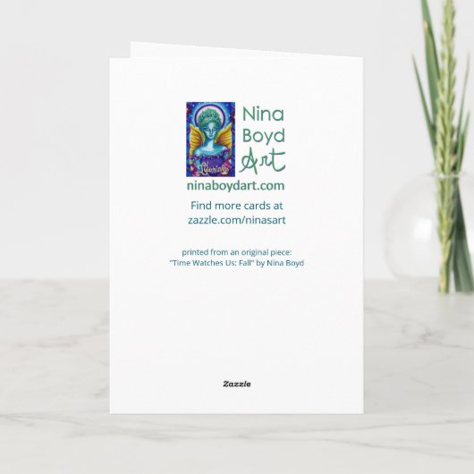 Art Card: "Time Watches Us: Fall" Kaart (Achterkant)
