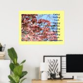 Art Caring Healing Touch Hands Word Prints omlijst (Thuiskantoor)