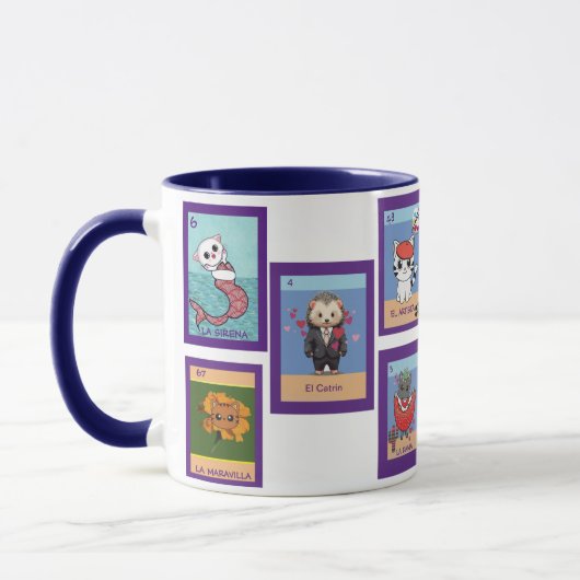 Art Cats Loteria Mug Mok (Links)