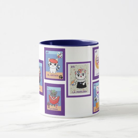 Art Cats Loteria Mug Mok (Midden)