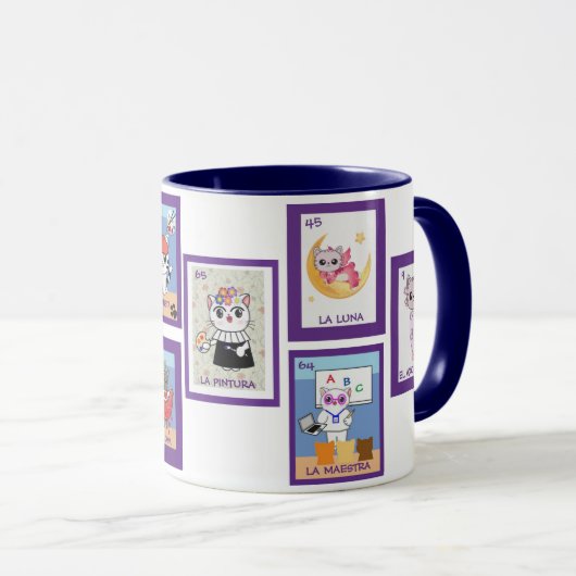Art Cats Loteria Mug Mok (Voorkant rechts)