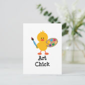 Art Chick Briefkaart (Staand voorkant)