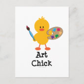 Art Chick Briefkaart (Voorkant)