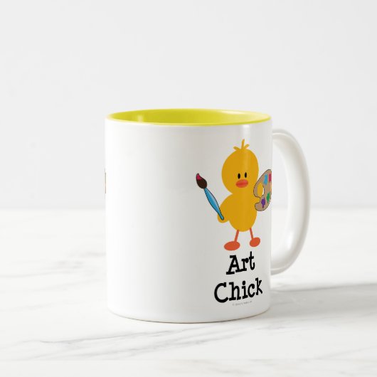 Art Chick-Mok Tweekleurige Koffiemok (Voorkant rechts)