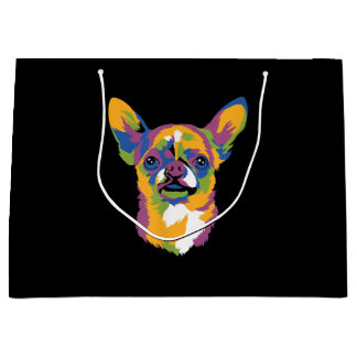 Art Chihuahua Cute Paw Pet Gift Mannen Vrouwen Kin Groot Cadeauzakje
