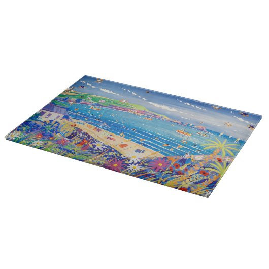 Art Chopping Board: Moeder Ivey's Bay Cornwall Snijplank (Hoek)