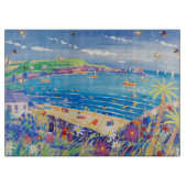 Art Chopping Board: Moeder Ivey's Bay Cornwall Snijplank (Voorkant)