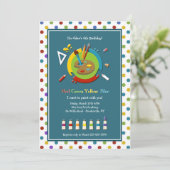 Art Class Invitation Kaart (Staand voorkant)