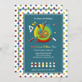 Art Class Invitation Kaart (Voorkant / Achterkant)