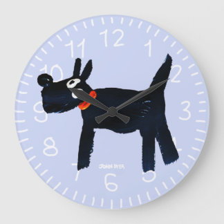 Art Clock: John Dyer Scotty Dog Grote Klok