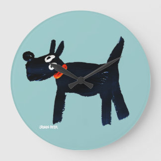 Art Clock: John Dyer Scotty Dog Grote Klok