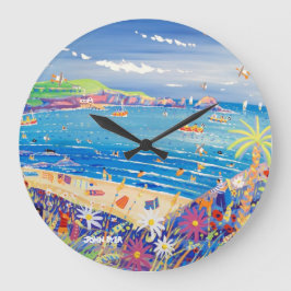 Art Clock: Moeder Ivey's Bay Cornwall Grote Klok