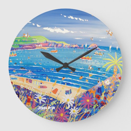 Art Clock: Moeder Ivey's Bay Cornwall Grote Klok (Voorkant)