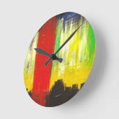 Art Clock van Thurman Hubbard Ronde Klok (Hoek)