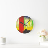 Art Clock van Thurman Hubbard Ronde Klok (Huis)