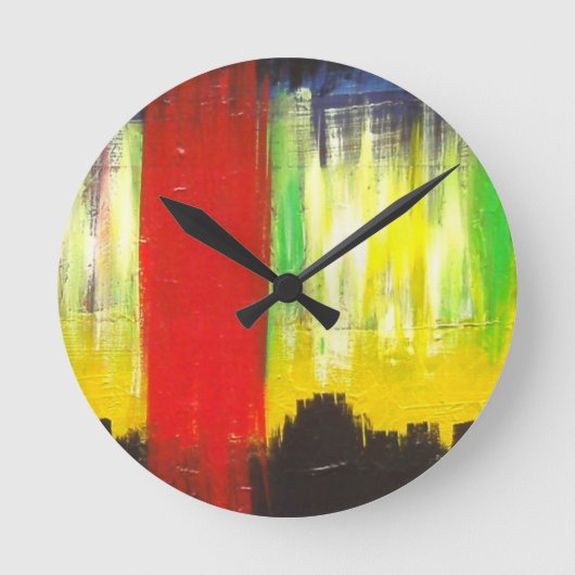 Art Clock van Thurman Hubbard Ronde Klok (Voorkant)