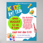 Art club-evenement poster (Voorkant)