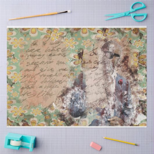 Art Collage 12 Achtergrond 20x30 Ontkoppeling Tissuepapier (Craft)