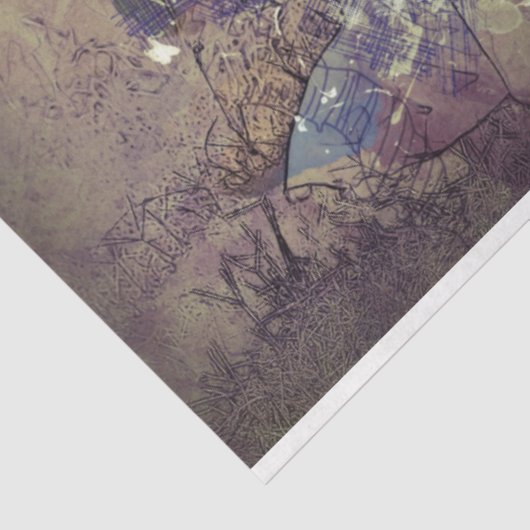 Art Collage 14 Achtergrond 20x30 Ontkoppeling Tissuepapier (Detail)