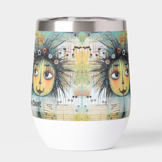 Art collage dame 1 (Achterkant)