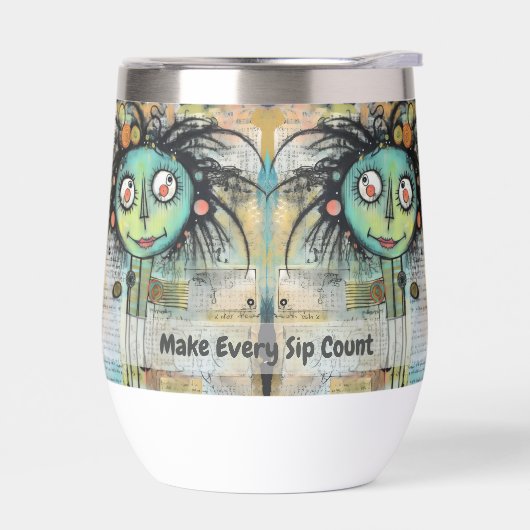 Art collage dame 10 (Links)