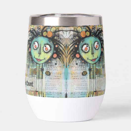 Art collage dame 10 (Achterkant)