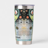 Art collage dame 10 geïsoleerde drinkbeker (Links)