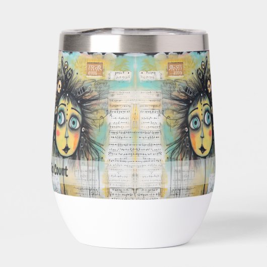 Art collage dame 12 (Achterkant)