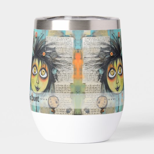 Art collage dame 3 (Achterkant)