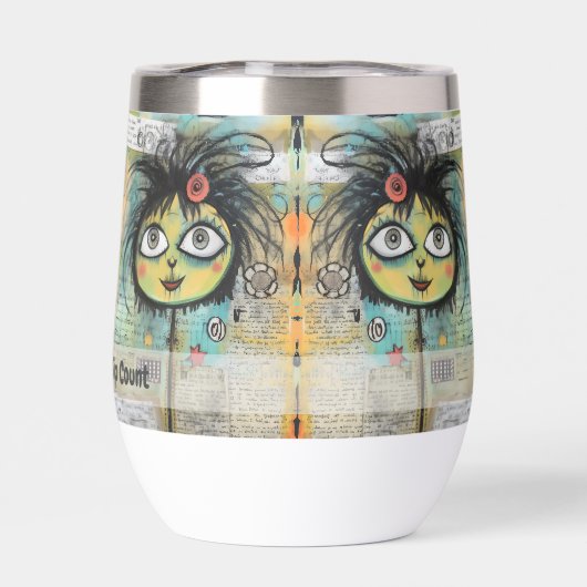 Art collage dame 4 (Achterkant)