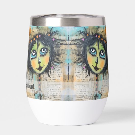 Art collage dame 5 (Achterkant)