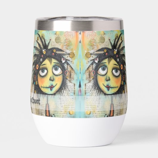 Art collage dame 6 (Achterkant)