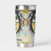 Art collage dame 6 geïsoleerde drinkbeker (Links)