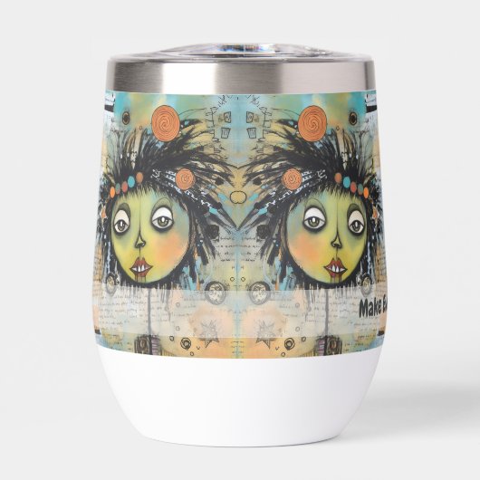 Art collage dame 7 (Voorkant)