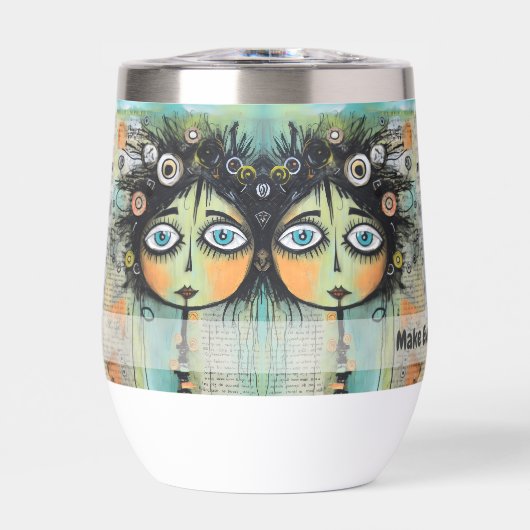 Art collage dame 8 (Voorkant)