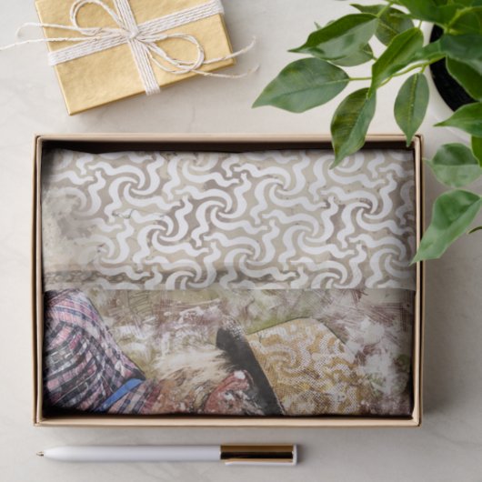 Art Collage Man 27 Ontkoppeling Tissuepapier (Geschenk)