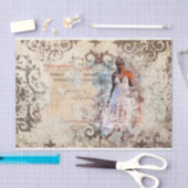 Art Collage Romantic Woman 35 Ontkoppeling Tissuepapier (Craft)
