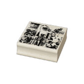 ART COLLAGE zwart-wit en uw ideeën Rubberstempel (Stempel)