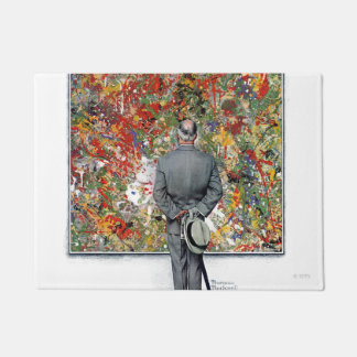 Art Connoisseur van Norman Rockwell Deurmat