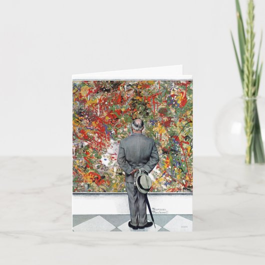 Art Connoisseur van Norman Rockwell Kaart (Voorkant)