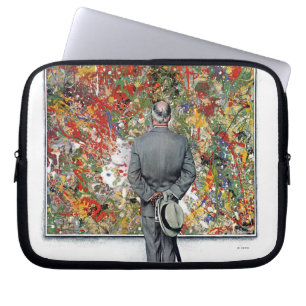 Art Connoisseur van Norman Rockwell Laptop Sleeve
