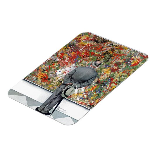 Art Connoisseur van Norman Rockwell Magneet (Linkerzijde)