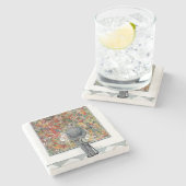 Art Connoisseur van Norman Rockwell Stenen Onderzetter (Zijkant)