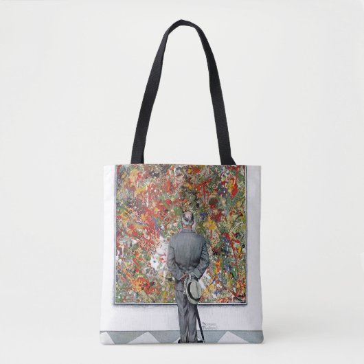 Art Connoisseur van Norman Rockwell Tote Bag (Voorkant)