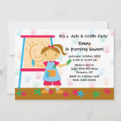 Art & Craft Birthday Party Kaart (Voorkant)