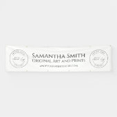 Art Craft Fair Tent Banner Custom Logo Valence (Horizontaal)