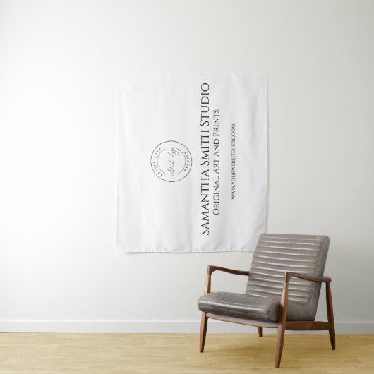 Art Craft Fair Tent Custom Business Booth Banner Wandkleed (In situ)