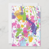 Art Craft Paint Birthday-uitnodiging Kaart (Achterkant)